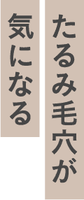 たるみ毛穴が気になる